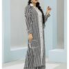 MAYA<br>Black & White Crepe Dress