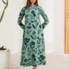 ALAYA<br>Floral Crepe Flared Dress