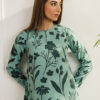 ALAYA<br>Floral Crepe Flared Dress