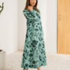 ALAYA<br>Floral Crepe Flared Dress