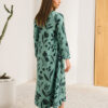 ALAYA<br>Floral Crepe Flared Dress