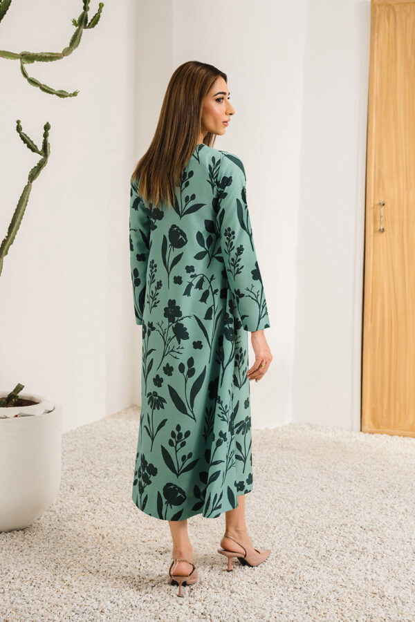 ALAYA<br>Floral Crepe Flared Dress