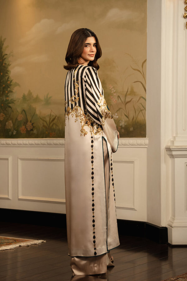 LIYANA<br>Charmeuse Silk Ornamental Top