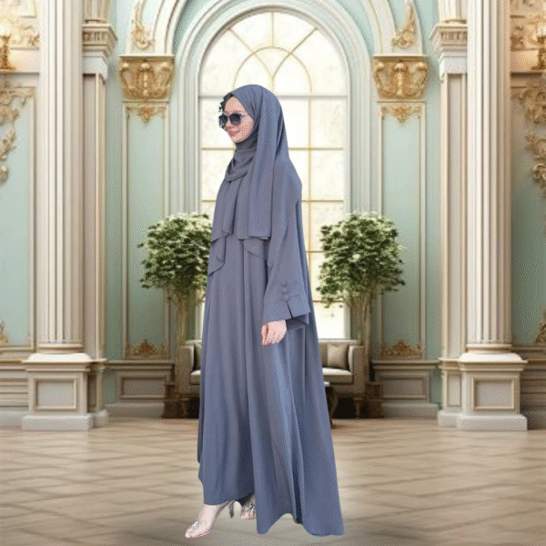 Smoke Grey Abaya - Elegant Abaya for Women | Best Abayas Online