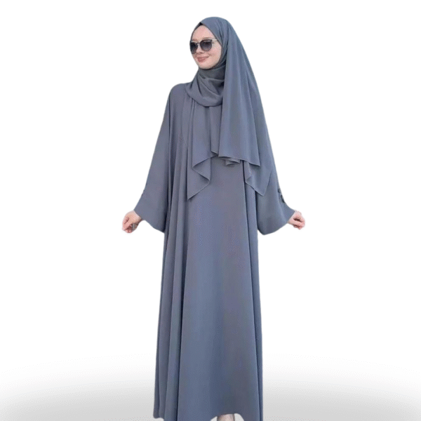 Smoke Grey Abaya - Elegant Abaya for Women | Best Abayas Online