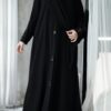 Purple Serene Abaya – Elegant Loose Fit, Long Sleeve Chiffon Abaya with Stoller | Modest Casual Dress for Muslim Women