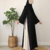 Classic Brown Abaya | Modest Plain Abaya with Stoller | Elegant Abaya for Women