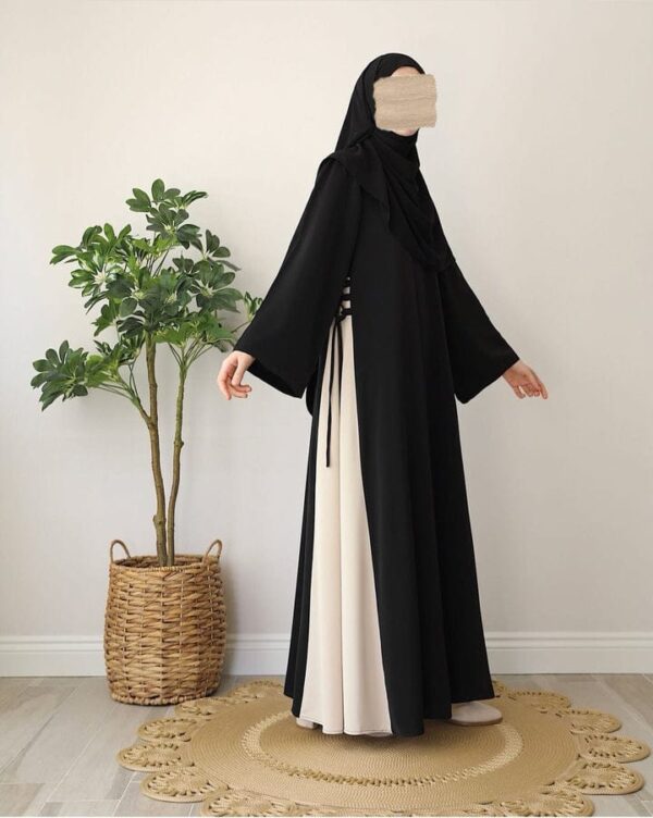 Classic Brown Abaya | Modest Plain Abaya with Stoller | Elegant Abaya for Women