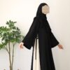Classic Brown Abaya | Modest Plain Abaya with Stoller | Elegant Abaya for Women