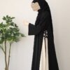 Classic Brown Abaya | Modest Plain Abaya with Stoller | Elegant Abaya for Women