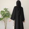 Classic Brown Abaya | Modest Plain Abaya with Stoller | Elegant Abaya for Women