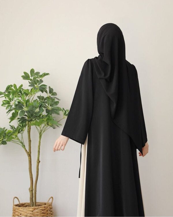 Classic Brown Abaya | Modest Plain Abaya with Stoller | Elegant Abaya for Women
