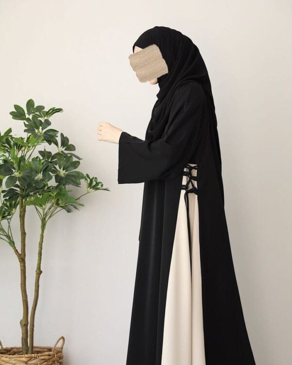 Classic Brown Abaya | Modest Plain Abaya with Stoller | Elegant Abaya for Women